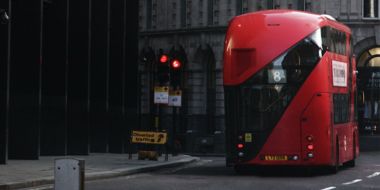 Back of a London bus